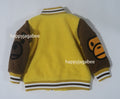 A BATHING APE BAPE KIDS BABY MILO FRIENDS BOA SLEEVE JACKET
