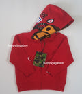 A BATHING APE BAPE KIDS MILO SHARK ZIP HOODIE - happyjagabee store