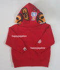 A BATHING APE BAPE KIDS MILO SHARK ZIP HOODIE - happyjagabee store