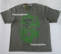 A BATHING APE APE HEAD HEAVY WASHED RELAXED FIT TEE - happyjagabee store