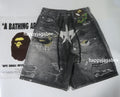 A BATHING APE BAPE STA FAKE PRINT RELAXED FIT SHORTS - happyjagabee store