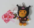 A BATHING APE BAPE x SANRIO CHARACTERS PLUSH DOLL KEYCHAIN KUROMI