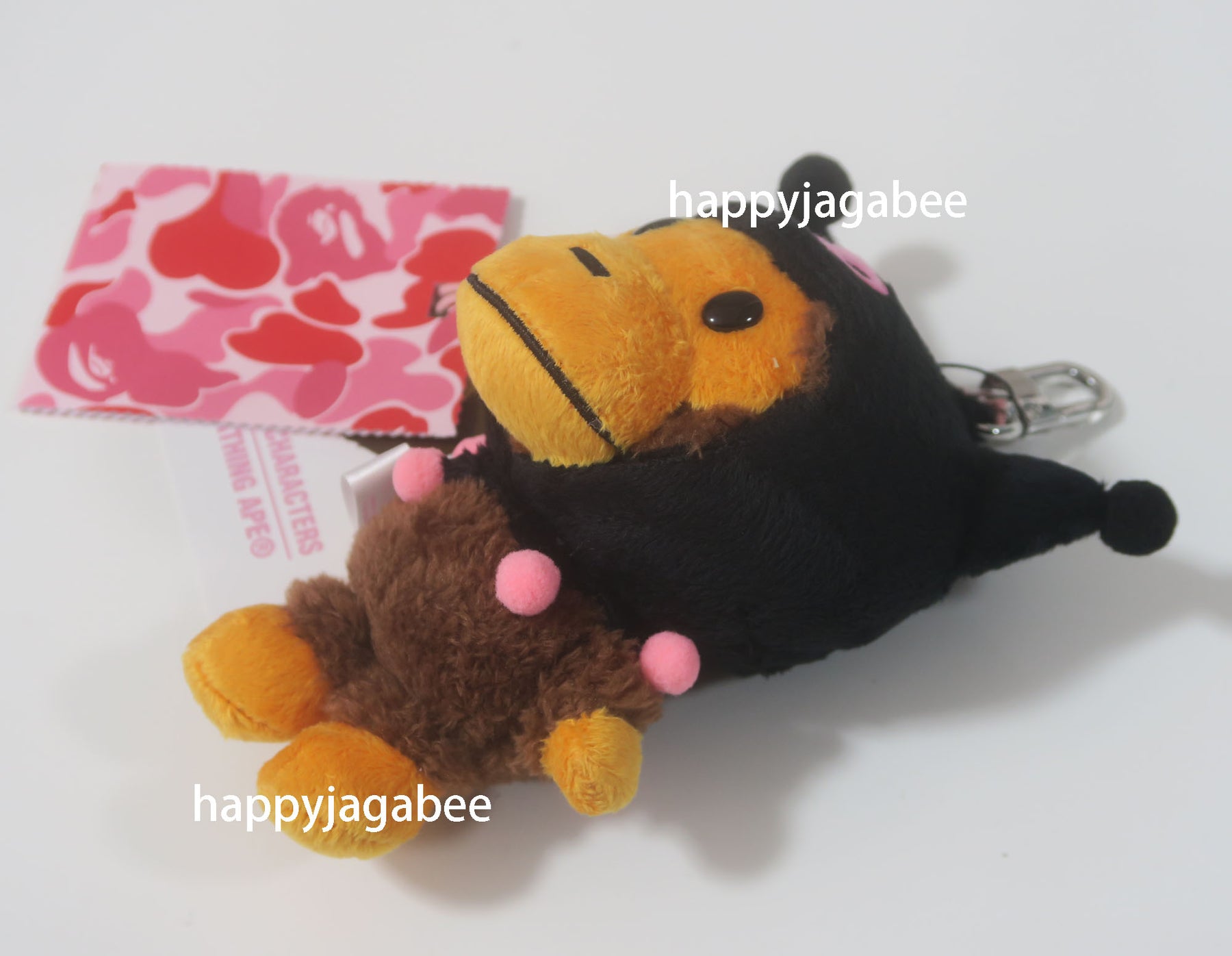 【 BAPE X KUROMI 】PLUSH DOLL KEYCHAIN BAPE x KUROMI Plush Doll Keychain Limited Sanrio Hello Kitty 2026