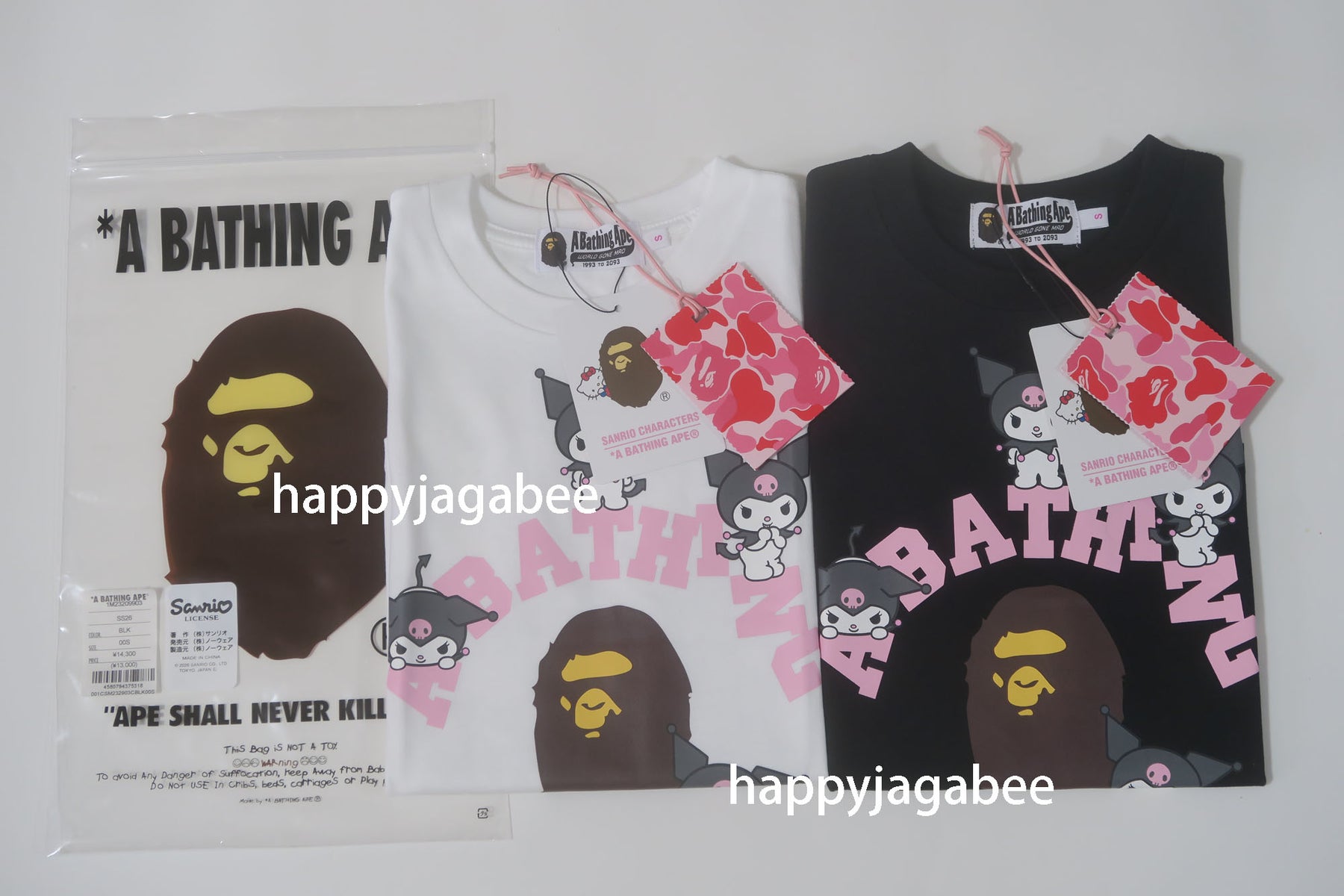 A BATHING APE BAPE x SANRIO CHARACTERS MINI TEE KUROMI