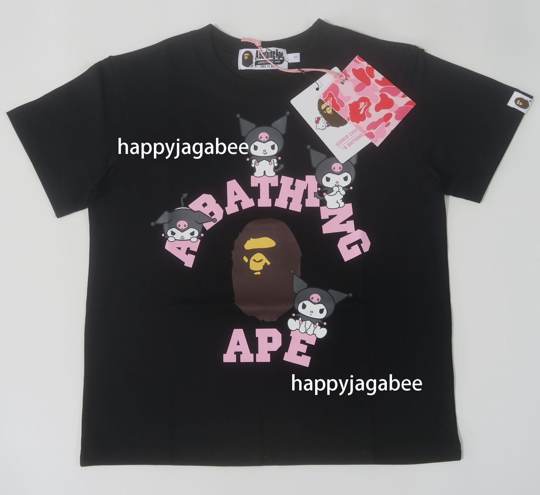 A BATHING APE BAPE x SANRIO CHARACTERS MINI TEE KUROMI