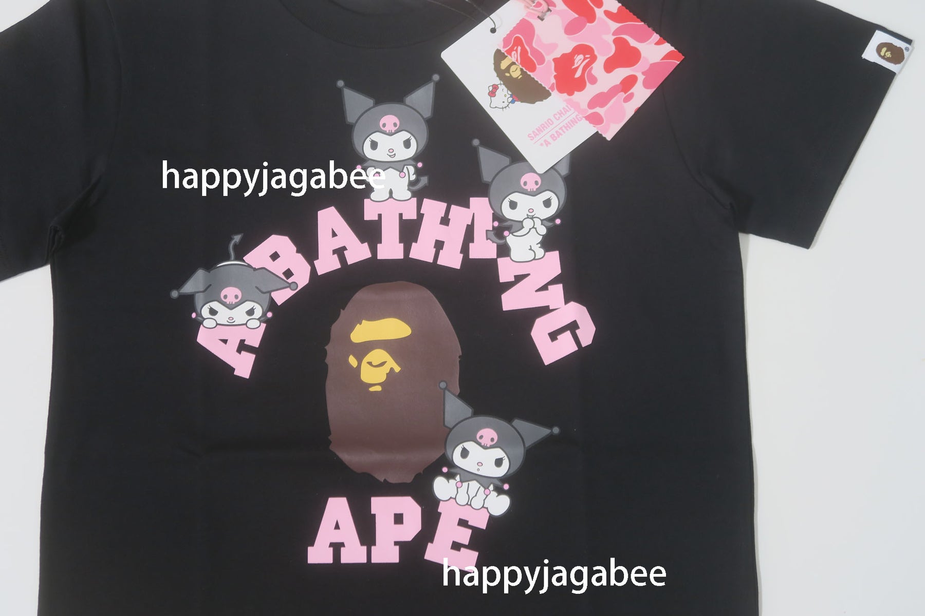 A BATHING APE BAPE x SANRIO CHARACTERS MINI TEE KUROMI