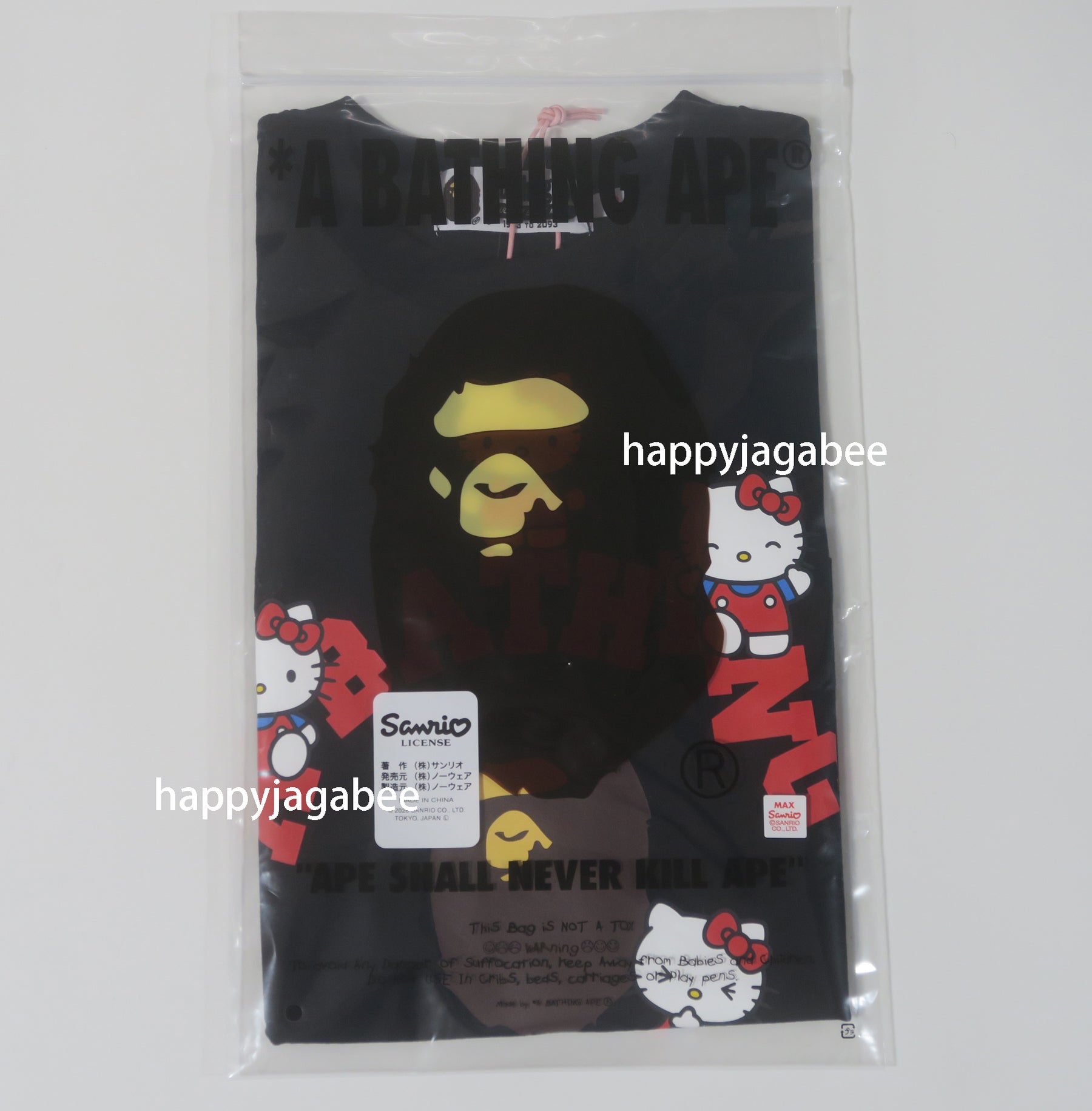 A BATHING APE BAPE x SANRIO CHARACTERS MINI TEE HELLO KITTY