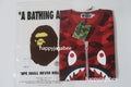 A BATHING APE COLOR CAMO SHARK L/S TEE