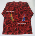 A BATHING APE COLOR CAMO SHARK L/S TEE