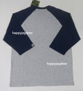 A BATHING APE COLLEGE RAGLAN L/S TEE
