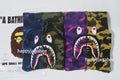 A BATHING APE SPLIT CAMO SHARK FULL ZIP HOODIE