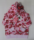 A BATHING APE BAPE KIDS BAPE SANRIO HELLO KITTY CAMO ZIP HOODIE