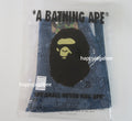 A BATHING APE JAPANESE INDIGO ART CAMO RELAXED FIT DENIM PANTS