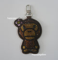 A BATHING APE CRYSTALSTONE BABY LISA MIRROR KEYCHAIN