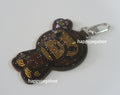 A BATHING APE CRYSTALSTONE BABY LISA MIRROR KEYCHAIN