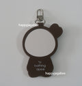 A BATHING APE CRYSTALSTONE BABY LISA MIRROR KEYCHAIN