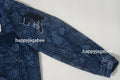 A BATHING APE JAPANESE INDIGO ART CAMO JUNGLE FATIQUE KIMONO