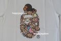 A BATHING APE BAPE KIDS ALL BABY MILO MULTI MILO ON BIG APE TEE