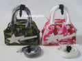 A BATHING APE Ladies' ABC CAMO MINI BOWLING BAG