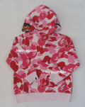 A BATHING APE BAPE KIDS ABC CAMO MILO SHARK ZIP HOODIE