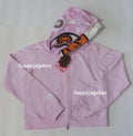 A BATHING APE Ladies' MILO SHARK CROPPED FULL ZIP DOUBLE HOODIE