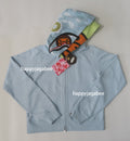 A BATHING APE Ladies' MILO SHARK CROPPED FULL ZIP DOUBLE HOODIE