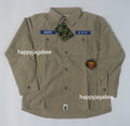 A BATHING APE BAPE KIDS BABY MILO MILITARY SHIRT