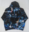 A BATHING APE OVERALL PRINT CREASE RELAXED FIT PULLOVER HOODIE