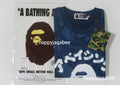 A BATHING APE JAPANESE INDIGO ART CAMO COLLEGE REGUALAR FIT TEE