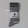 A BATHING APE CHUNKY RIBBED CREW SOCKS