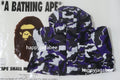 A BATHING APE GLITCH WOODLAND CAMO SHORT SNOWBOARD JACKET