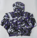 A BATHING APE GLITCH WOODLAND CAMO SHORT SNOWBOARD JACKET