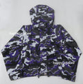 A BATHING APE GLITCH WOODLAND CAMO SHORT SNOWBOARD JACKET