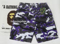A BATHING APE GLITCH WOODLAND CAMO SHORTS
