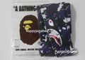 A BATHING APE BAPE KIDS GLITCH WOODLAND CAMO SHARK ZIP HOODIE
