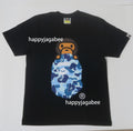 A BATHING APE Ladies' ABC CAMO MILO ON APE HEAD TEE