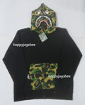 A BATHING APE ABC CAMO SHARK FULL ZIP HOODIE