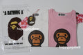 A BATHING APE Ladies' BABY MILO CRYSTAL STONE CROPPED TEE