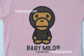 A BATHING APE Ladies' BABY MILO CRYSTAL STONE CROPPED TEE
