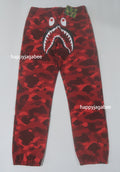 A BATHING APE COLOR CAMO SHARK SWEAT PANTS