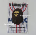 A BATHING APE BAPE KIDS ALL BABY MILO STRIPE MILO BASEBALL SHIRT