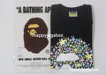A BATHING APE Ladies' BLING STAR GLITTER APE HEAD TEE