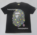 A BATHING APE Ladies' BLING STAR GLITTER APE HEAD TEE