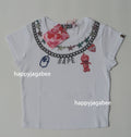 A BATHING APE Ladies' FAKE PRINT CROPPED TEE