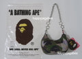 A BATHING APE Ladies' STA OVER PRINT 1ST CAMO QUILTING MOON SHAPE BAG