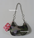 A BATHING APE Ladies' STA OVER PRINT 1ST CAMO QUILTING MOON SHAPE BAG