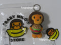 A BATHING APE BABY MILO STORE BABY MILO HAMBURGER PLUSH DOLL KEYCHAIN 12cm