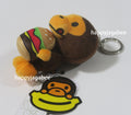 A BATHING APE BABY MILO STORE BABY MILO HAMBURGER PLUSH DOLL KEYCHAIN 12cm