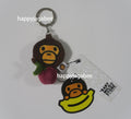 A BATHING APE BABY MILO STORE BABY MILO CHERRY PLUSH DOLL TAPE MEASURE KEYCHAIN
