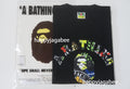 A BATHING APE MULTI LOGO COLLEGE RELAXED FIT TEE